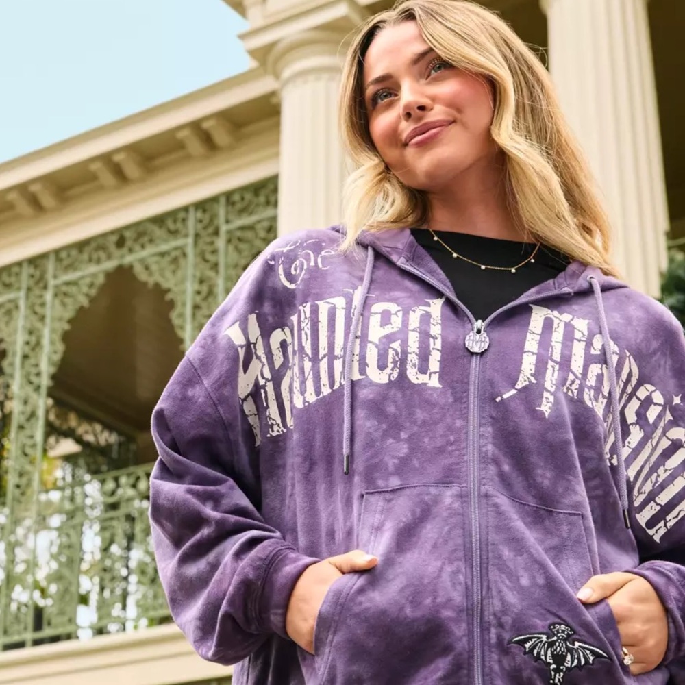 The Haunted Mansion Tie-Dye Zip Hoodie for Adults